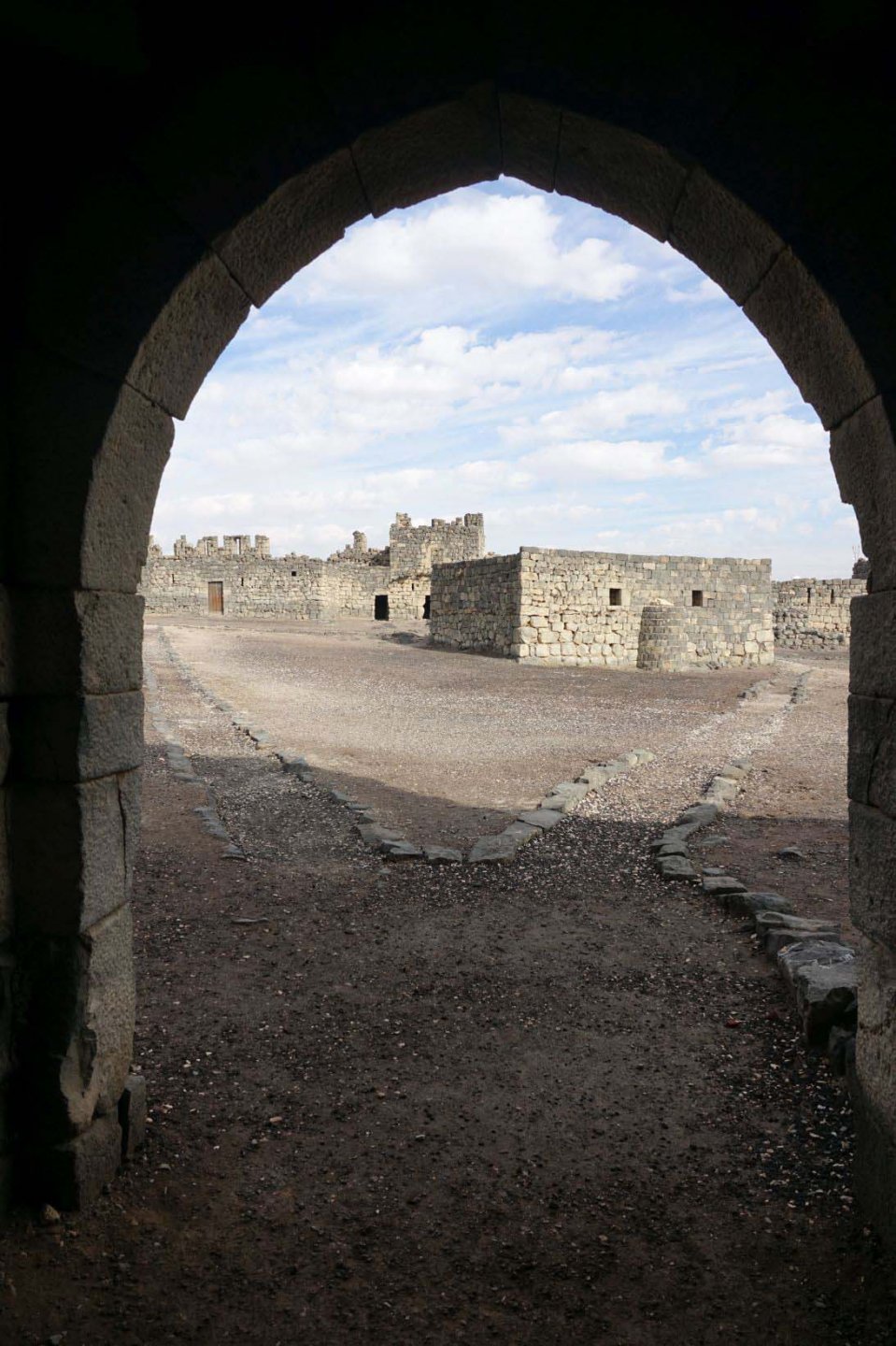 qasr azraq aus schwarzem stein